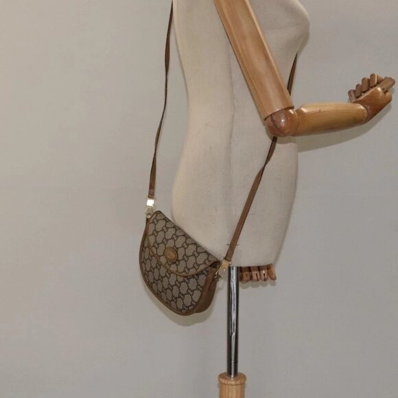 GUCCI GG Plus Supreme Shoulder Bag PVC Leather Beige Gold Auth th5906 - Picture 13 of 15